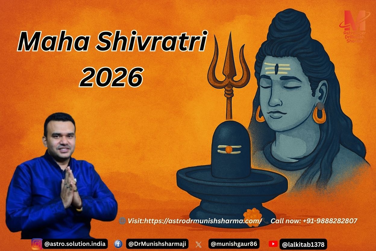 Mystical twilight landscape featuring a glowing Shiva trident silhouette, moonlit river, and Himalayan peaks under a cinematic sky.