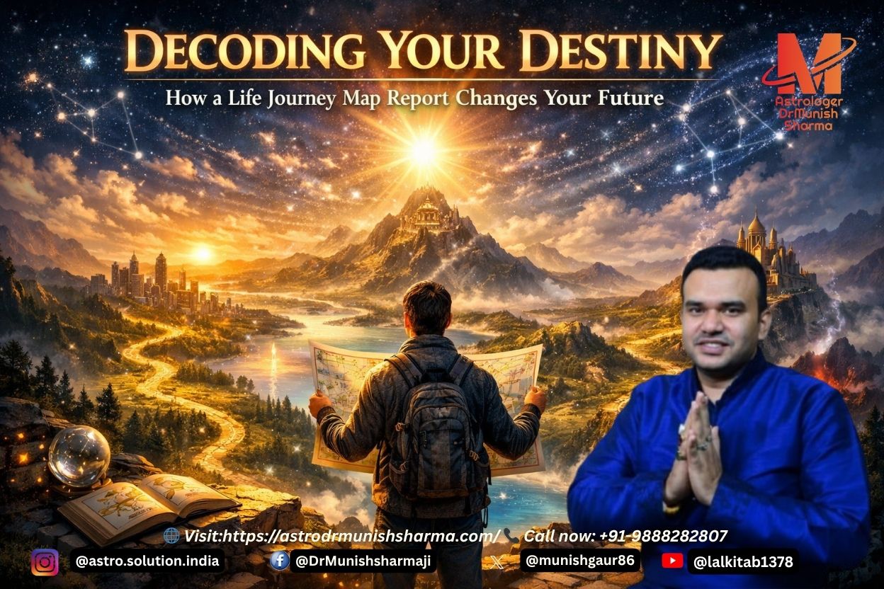 Detailed Vedic Birth Chart and Kundli analysis for Life Journey Map Report by astrodrmunishsharma.